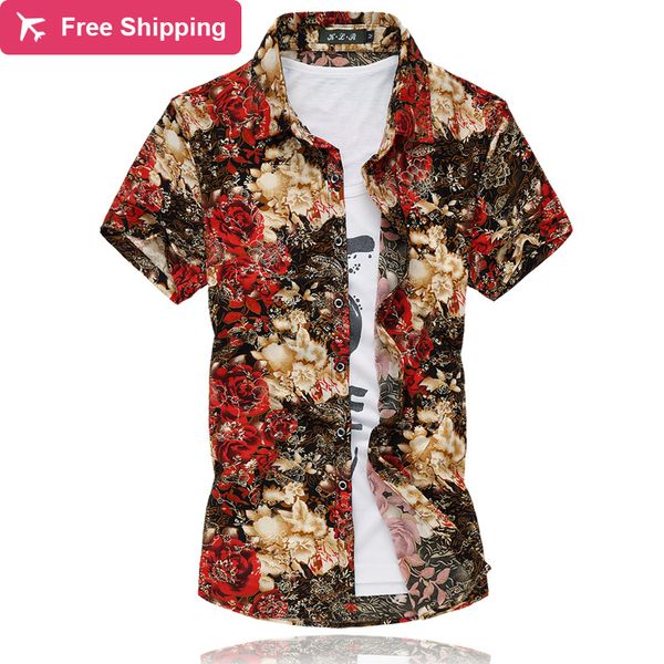 dropship2016 fashion mens short sleeve hawaiian shirt plus size -7xl summer casual floral shirts for men xk107, White;black
dropship2016 fashion mens short sleeve hawaiian shirt plus size -7xl summer casual floral shirts for men xk107, White;black