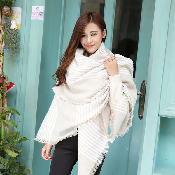 winter plaid scarf women new worsted cashmere beige cozy checked blanket oversized wrap shawl tartan plaid scarf, Blue;gray
winter plaid scarf women new worsted cashmere beige cozy checked blanket oversized wrap shawl tartan plaid scarf, Blue;gray