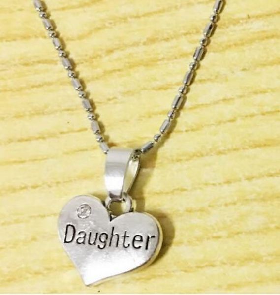 10pc/lot pendant necklace 2 styles daughter charm necklace girls birthday jewelry gift drop shipping, Silver
10pc/lot pendant necklace 2 styles daughter charm necklace girls birthday jewelry gift drop shipping, Silver