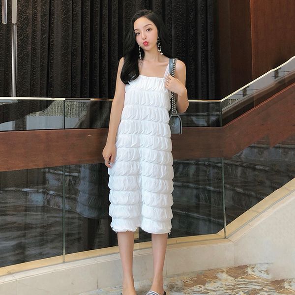 women's clothing korean version fashion brand new summer trend fold temperament sleeveless solid thin spaghetti strap dresses, Black;gray
women's clothing korean version fashion brand new summer trend fold temperament sleeveless solid thin spaghetti strap dresses, Black;gray