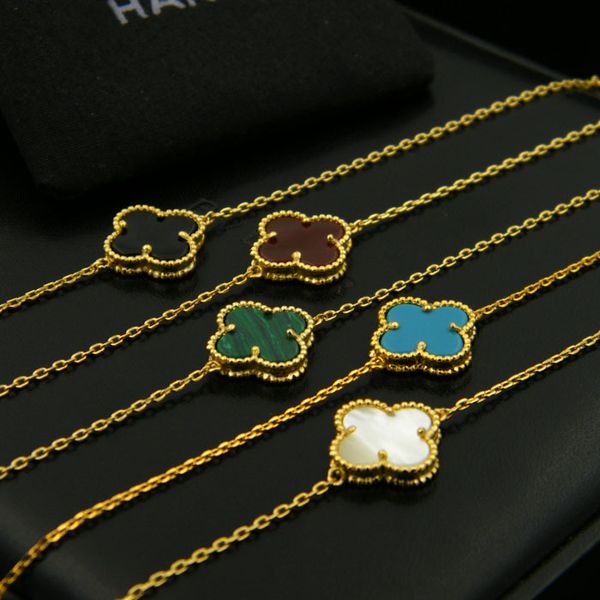 New Fashion Rose Gold Color Clover Bracelets For women Girl's gift 6 colors Four Leaf Clover Lucky bracelets & bangles
New Fashion Rose Gold Color Clover Bracelets For women Girl's gift 6 colors Four Leaf Clover Lucky bracelets & bangles