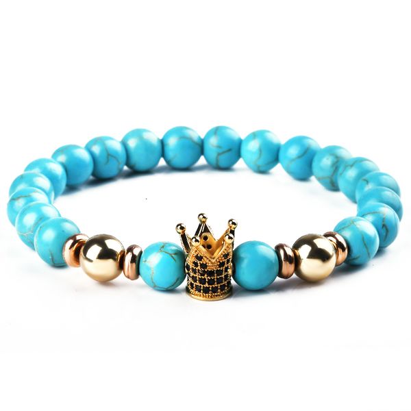 blue green natural stone bracelet gold zircon crown homme femme charms 9mm men strand beads yoga bracelets women, Black
blue green natural stone bracelet gold zircon crown homme femme charms 9mm men strand beads yoga bracelets women, Black