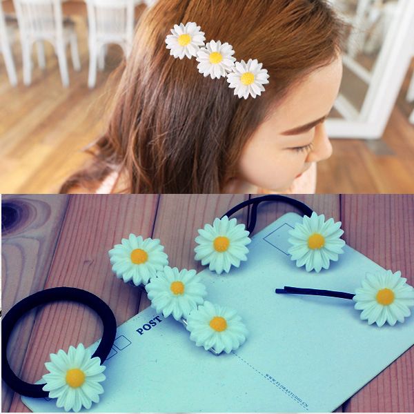 2pcs/pack daisy flower headband girls hair clips girls hair accessories resin elastic bands for women hairpins barrette, Golden;white
2pcs/pack daisy flower headband girls hair clips girls hair accessories resin elastic bands for women hairpins barrette, Golden;white