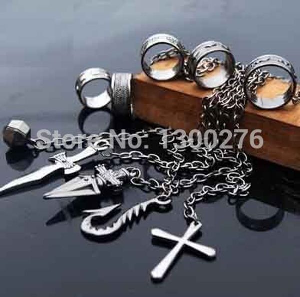 cartoon x kurapika cosplay costume prop metal ring accessories alloy fashion pendant chain figerrings, Golden;silver
cartoon x kurapika cosplay costume prop metal ring accessories alloy fashion pendant chain figerrings, Golden;silver