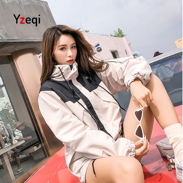 yzeqi 2018 autumn fashion tone windbreaker jacket zipper bomber jackets women casual student plus size feminino coats outwear, Black;brown
yzeqi 2018 autumn fashion tone windbreaker jacket zipper bomber jackets women casual student plus size feminino coats outwear, Black;brown