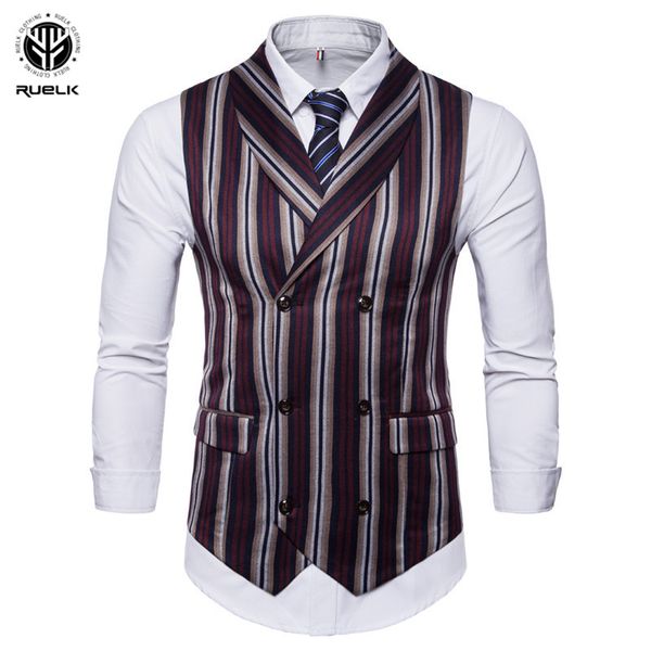 ruelk 2018 brand men jacket men casual suit vest wedding suit vests mens business waistcoat fit double breasted stripe, Black;white
ruelk 2018 brand men jacket men casual suit vest wedding suit vests mens business waistcoat fit double breasted stripe, Black;white