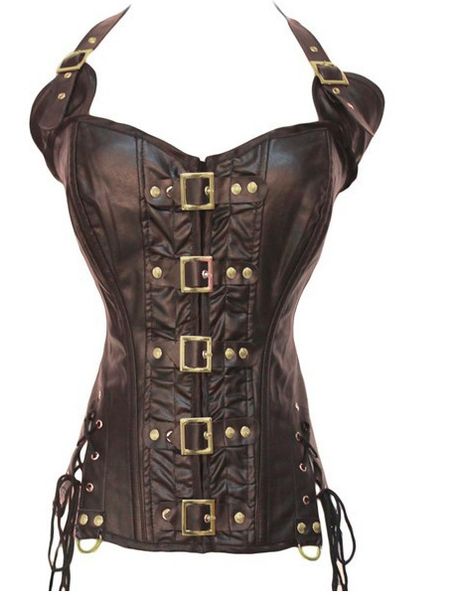 waist corselet burlesque costume push up corsets steampunk black faux leather buckle overbust halter corset
waist corselet burlesque costume push up corsets steampunk black faux leather buckle overbust halter corset