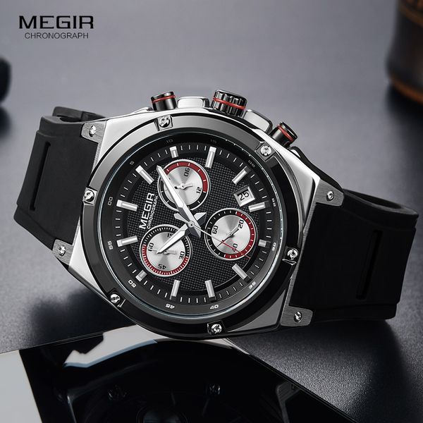 megir sports chronograph quartz wrist watches for men silicone waterproof clock relojios luminous relojes montres 2073gs-bk-1, Slivery;brown
megir sports chronograph quartz wrist watches for men silicone waterproof clock relojios luminous relojes montres 2073gs-bk-1, Slivery;brown