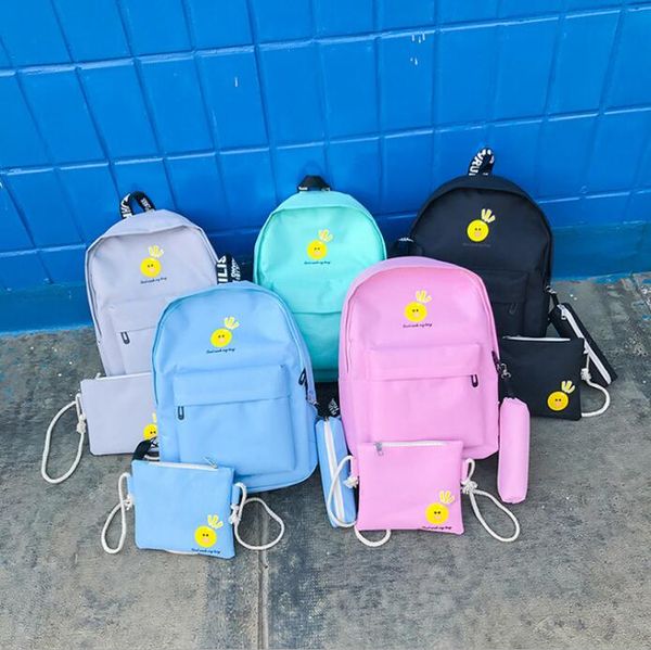 three-piece female shoulder bag korean version of the college wind canvas backpack travel bag student
three-piece female shoulder bag korean version of the college wind canvas backpack travel bag student