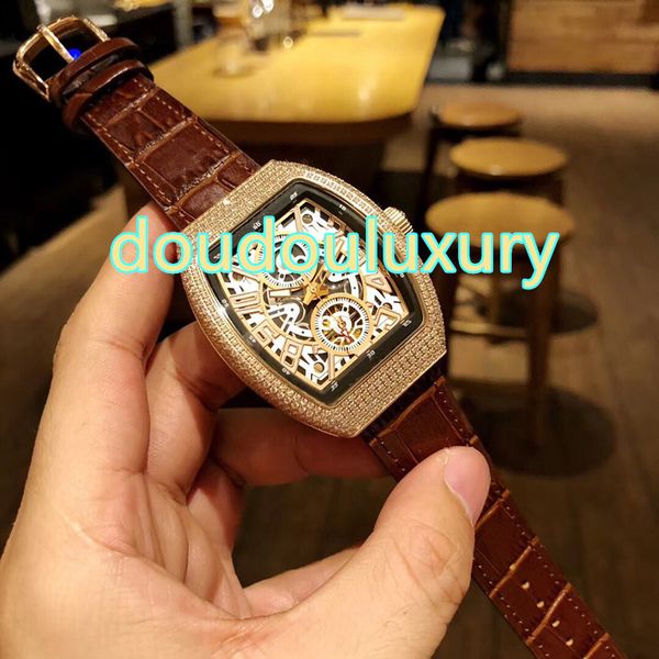premium watch rose gold diamond case diamond men's watch fully automatic fashion men watch, Slivery;brown
premium watch rose gold diamond case diamond men's watch fully automatic fashion men watch, Slivery;brown