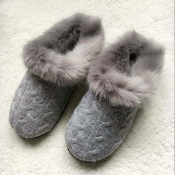 women's soft knitted comfort hair fluffy memory foam anti-skid sole slippers fuzzy plush lining slip-on women shoes, Black
women's soft knitted comfort hair fluffy memory foam anti-skid sole slippers fuzzy plush lining slip-on women shoes, Black