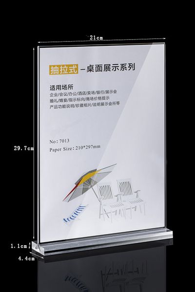 a4 clear acrylic crystal exhibition table sign seat advertising poster display stand holder racks 10pcs/pack
a4 clear acrylic crystal exhibition table sign seat advertising poster display stand holder racks 10pcs/pack