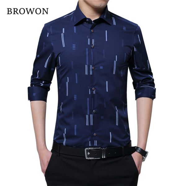 browon brand autumn new fashion men shirt stripe clothes men dress shirts long sleeve camisa masculina big size 5xl, White;black
browon brand autumn new fashion men shirt stripe clothes men dress shirts long sleeve camisa masculina big size 5xl, White;black