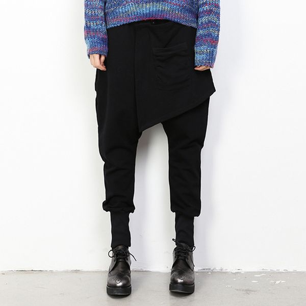 wholesale-2016 autumn and winter sweater fashion harem pants pants fake two women in europe and america personality pants, Black;white
wholesale-2016 autumn and winter sweater fashion harem pants pants fake two women in europe and america personality pants, Black;white