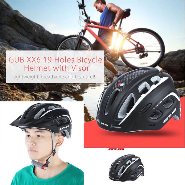 gub xx6 55 - 61cm bicycle helmet safety cycling bike 19 air vent helmet with visor mtb road bike cycling helmets
gub xx6 55 - 61cm bicycle helmet safety cycling bike 19 air vent helmet with visor mtb road bike cycling helmets