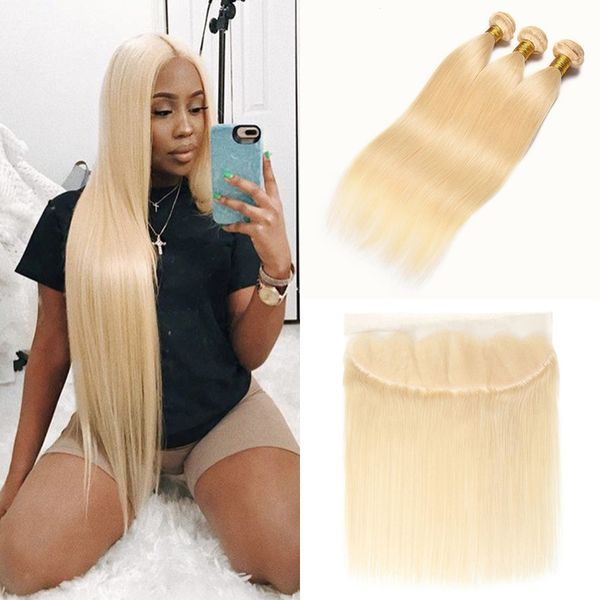 straight 613 blonde bundles with frontal brazilian virgin human hair weave 3 bundles with 13x4 part lace frontal 613 hair extensions, Black;brown
straight 613 blonde bundles with frontal brazilian virgin human hair weave 3 bundles with 13x4 part lace frontal 613 hair extensions, Black;brown