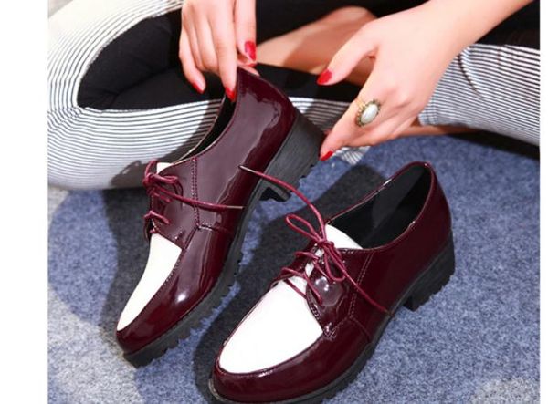 send 2018 spring blue patchwork low heel coarse heel pointed end women's shoes, Black
send 2018 spring blue patchwork low heel coarse heel pointed end women's shoes, Black