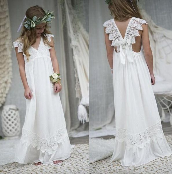 2017 new arrival boho flower girl dresses for weddings v neck chiffon lace formal beach wedding dress custom made, White;blue
2017 new arrival boho flower girl dresses for weddings v neck chiffon lace formal beach wedding dress custom made, White;blue