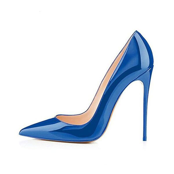 elegant women dark blue patent leather pointy evening dress pumps high heels ladies party shoes plus size, Black
elegant women dark blue patent leather pointy evening dress pumps high heels ladies party shoes plus size, Black