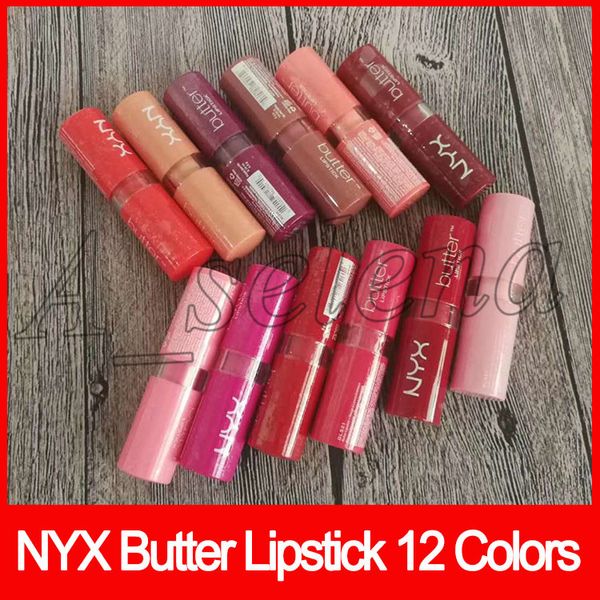 NYX BUTTER LIPSTICK Professional Makeup Brands Long Lasting Lip Gloss Lip Sticks 12 Color Mixed Free Shipping
NYX BUTTER LIPSTICK Professional Makeup Brands Long Lasting Lip Gloss Lip Sticks 12 Color Mixed Free Shipping