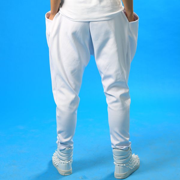 rock men men dance personality pant harem white trousers fashion stage pants singer pantalon homme street style feet novelty jfxbq, Black
rock men men dance personality pant harem white trousers fashion stage pants singer pantalon homme street style feet novelty jfxbq, Black