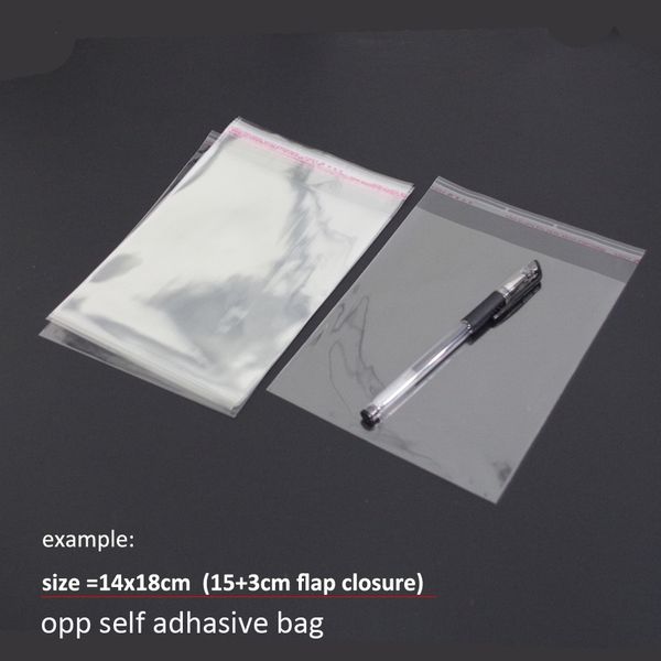 200pcs clear resealable bopp/pvc/cellophane bags 14x18cm (15+3) transparent gift bags plastic packaging bags self adhesive seal
200pcs clear resealable bopp/pvc/cellophane bags 14x18cm (15+3) transparent gift bags plastic packaging bags self adhesive seal