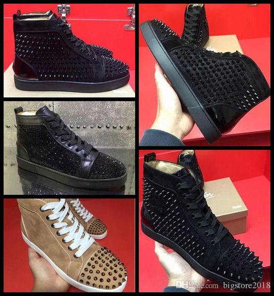 2018 fashion new men and women designer black sneakers off brand red bottom designer mens luxury shoes genuine leather white spiked toe shoe
2018 fashion new men and women designer black sneakers off brand red bottom designer mens luxury shoes genuine leather white spiked toe shoe