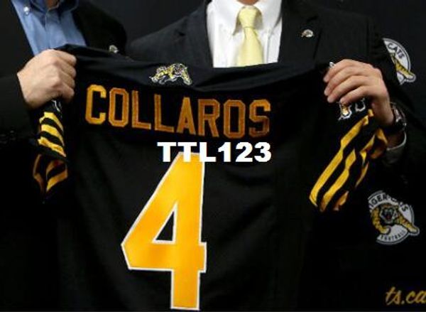 men hamilton tiger-cats zach collaros #4 custom black white full embroidery college jersey size s-4xl or custom any name or number jersey, Black;red
men hamilton tiger-cats zach collaros #4 custom black white full embroidery college jersey size s-4xl or custom any name or number jersey, Black;red