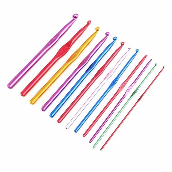 multi -colour aluminum needles crochet hooks set with case wholesale sewing notions &tools resources 12pcs /set, Black
multi -colour aluminum needles crochet hooks set with case wholesale sewing notions &tools resources 12pcs /set, Black