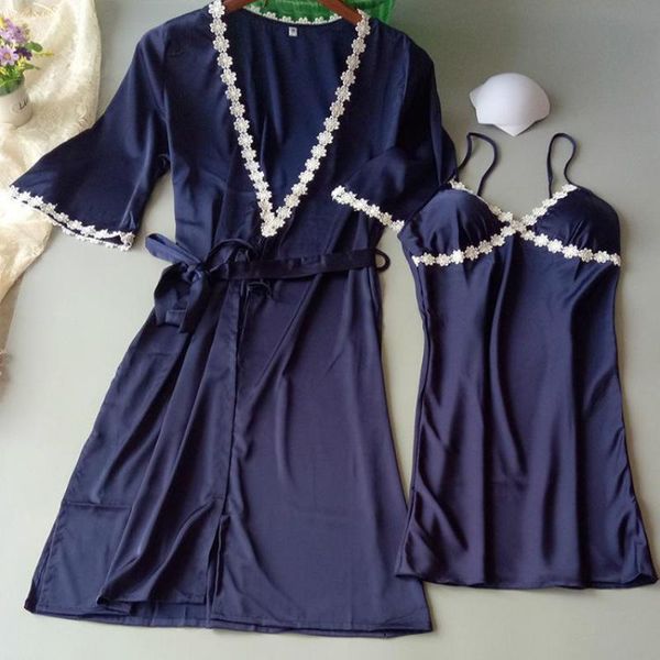 new women white wedding bride bridesmaid robe set satin ladies kimono bathrobe night gown floral trim nighty+robe sleep suit, Black;red
new women white wedding bride bridesmaid robe set satin ladies kimono bathrobe night gown floral trim nighty+robe sleep suit, Black;red