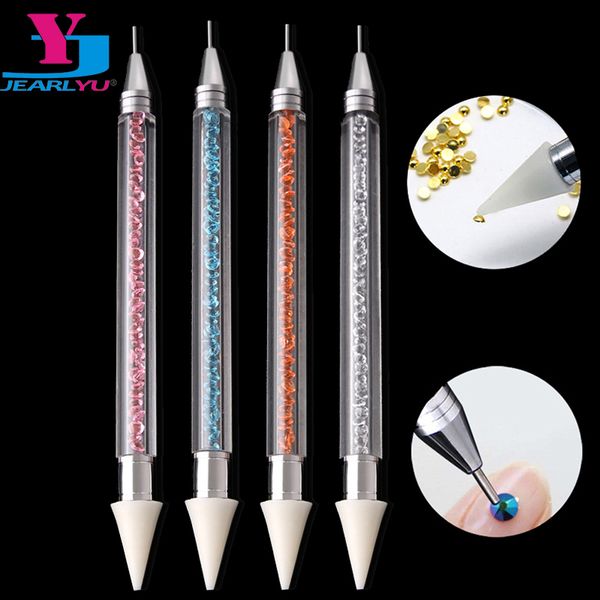 1 dual-ended nail dotting pen diamond painting pen crystal beads handle rhinestone studs picker wax pencil manicure, Silver
1 dual-ended nail dotting pen diamond painting pen crystal beads handle rhinestone studs picker wax pencil manicure, Silver