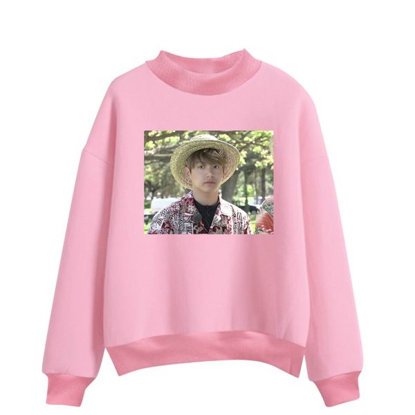 bts fashion kpop jungkook hawaii spring oversized turtleneck sweatshirt women/men hoodies printed sweatshirt plus size