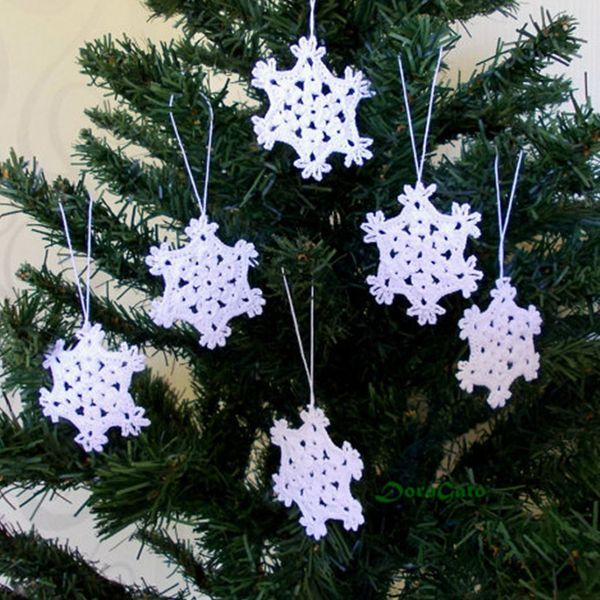 hand crochet snowflakes hanging ornaments white winter crochet decorations holiday ornaments with hanging loop of 10 ~4 inches, Black
hand crochet snowflakes hanging ornaments white winter crochet decorations holiday ornaments with hanging loop of 10 ~4 inches, Black