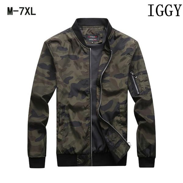 new iggy jacket men casual loose mens jacket bomber and coats plus size m- 7xl 100kg camouflage outwear, Black;brown
new iggy jacket men casual loose mens jacket bomber and coats plus size m- 7xl 100kg camouflage outwear, Black;brown