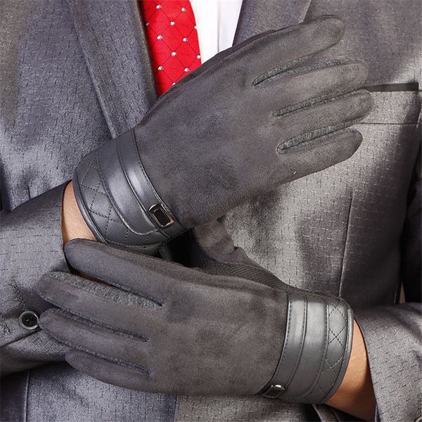 2018 new plush lined touch screen gloves man autumn winter suede thicken windproof driving male mittens xss09, Blue;gray
2018 new plush lined touch screen gloves man autumn winter suede thicken windproof driving male mittens xss09, Blue;gray