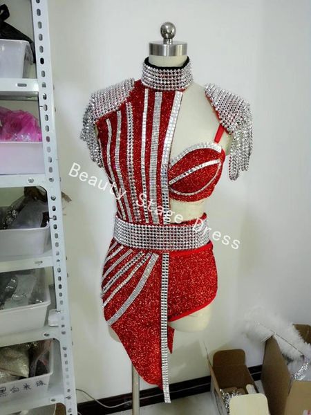 luxury clubwear sequins belt jacket bright rhinestone bra short crystal design female singer nightclub dress bra costume, Black;red
luxury clubwear sequins belt jacket bright rhinestone bra short crystal design female singer nightclub dress bra costume, Black;red