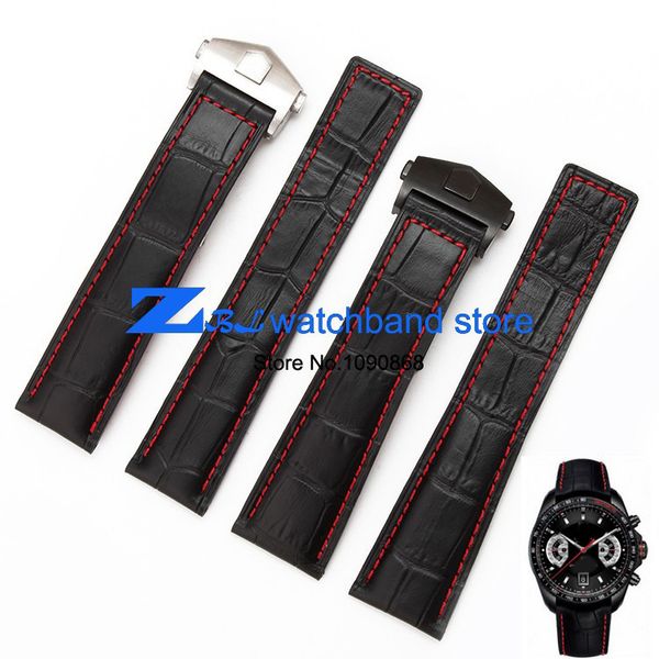 the genuine leather watch strap black watchband with red stitched strap 20mm 22mm men watch accessories, Black;brown
the genuine leather watch strap black watchband with red stitched strap 20mm 22mm men watch accessories, Black;brown