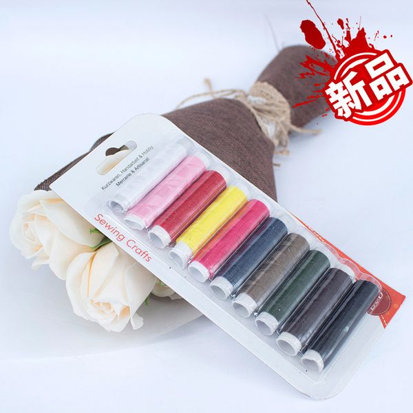 10pcs 50m sewing thread polyester machine embroidery hand sewing threads steering-wheel diy craft patch supplies, Black;white
10pcs 50m sewing thread polyester machine embroidery hand sewing threads steering-wheel diy craft patch supplies, Black;white