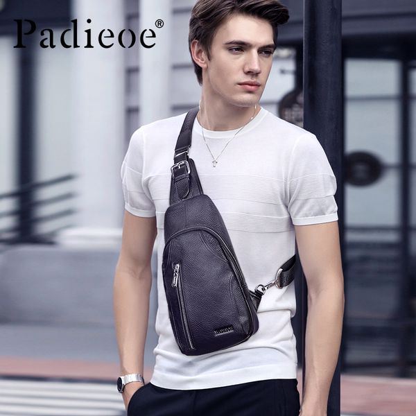 padieoe brand genuine leather men bags chest bag male shoulder bags for travel korean style schoolbag chest pack messenger
padieoe brand genuine leather men bags chest bag male shoulder bags for travel korean style schoolbag chest pack messenger