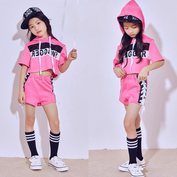 new kids children modern dance hip hop dance costume stage jazz costumes suit girls crop with hooded and pants, Black;red
new kids children modern dance hip hop dance costume stage jazz costumes suit girls crop with hooded and pants, Black;red