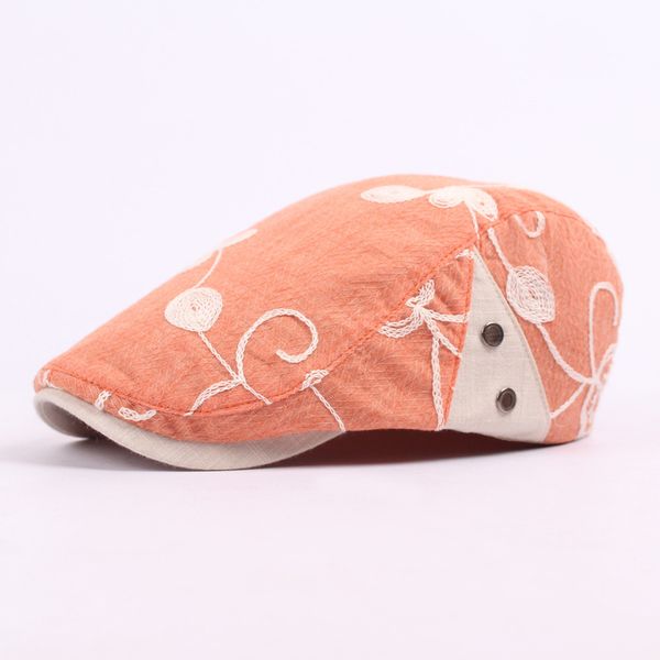 2018 spring summer sun hat for men women casual cotton beret caps adjustable embroidery flower flat cap, Blue;gray
2018 spring summer sun hat for men women casual cotton beret caps adjustable embroidery flower flat cap, Blue;gray