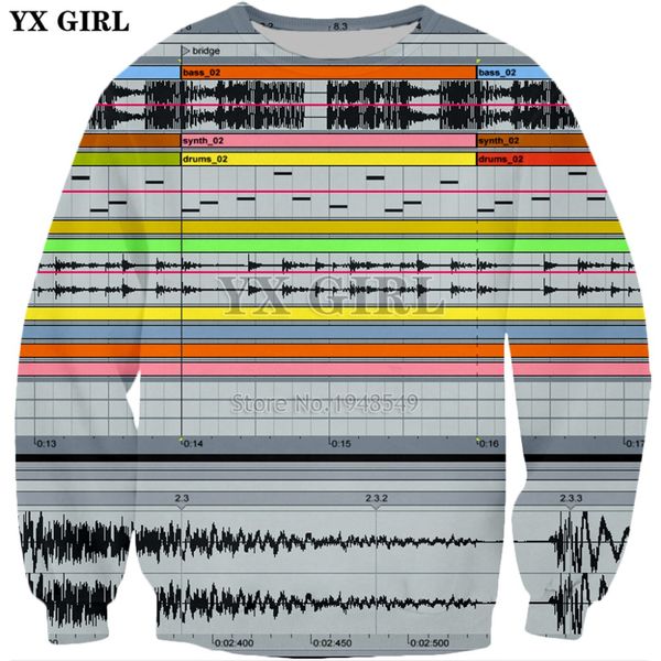 yx girl drop shipping ableton live disco dj 3d print men's women's sweatshirt fashion long sleeve o-neck pullover, Black
yx girl drop shipping ableton live disco dj 3d print men's women's sweatshirt fashion long sleeve o-neck pullover, Black