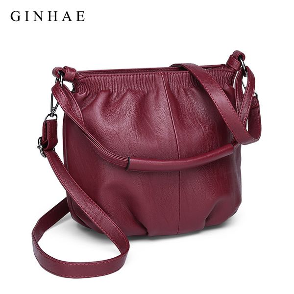 ginhae soft leather casual tote bags for women brand designer female handbags female small shoulder bags pleated crossbody
ginhae soft leather casual tote bags for women brand designer female handbags female small shoulder bags pleated crossbody