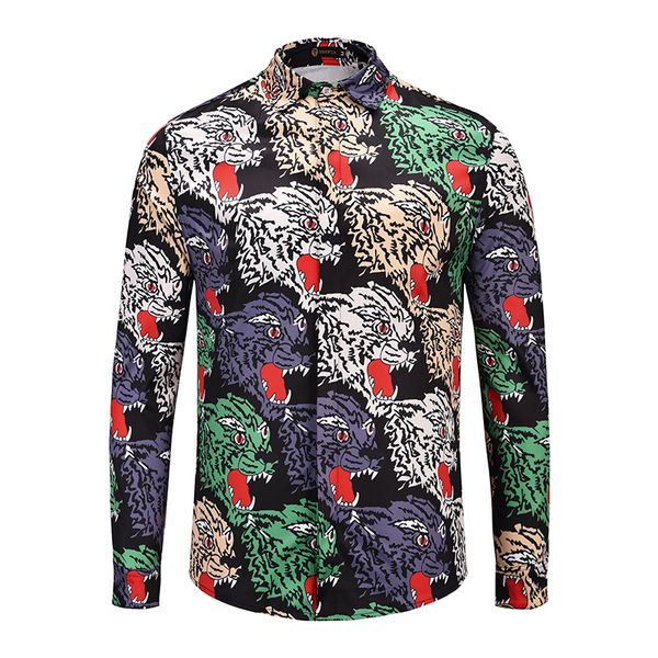 ximiwua 2018 new arrival men luxury shirt casual slim fit hawaiian shirts animal print long sleeve shirt men chemise homme, White;black
ximiwua 2018 new arrival men luxury shirt casual slim fit hawaiian shirts animal print long sleeve shirt men chemise homme, White;black