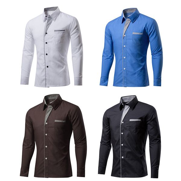 yjsfg house men shirt male long sleeve shirts high quality casual slim fit black formal man dress shirts 4xl, White;black 
yjsfg house men shirt male long sleeve shirts high quality casual slim fit black formal man dress shirts 4xl, White;black