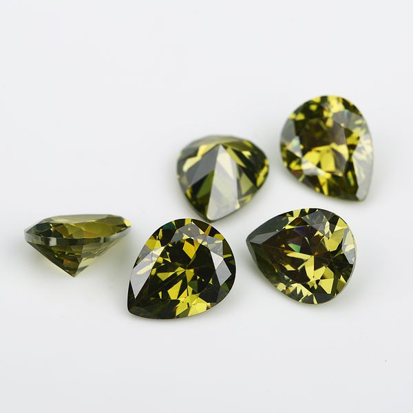 2x3~13x18mm 5a grade olive green color pear shape cubic zirconia stone loose cz stone synthetic gems, Black
2x3~13x18mm 5a grade olive green color pear shape cubic zirconia stone loose cz stone synthetic gems, Black