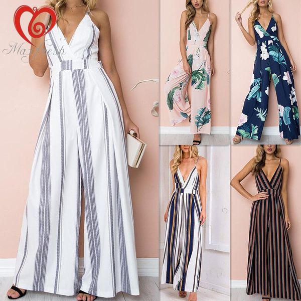 maxfresh bohemian sling print shoulder pants jumpsuits playsuits bodysuits for women, Black;white 
maxfresh bohemian sling print shoulder pants jumpsuits playsuits bodysuits for women, Black;white