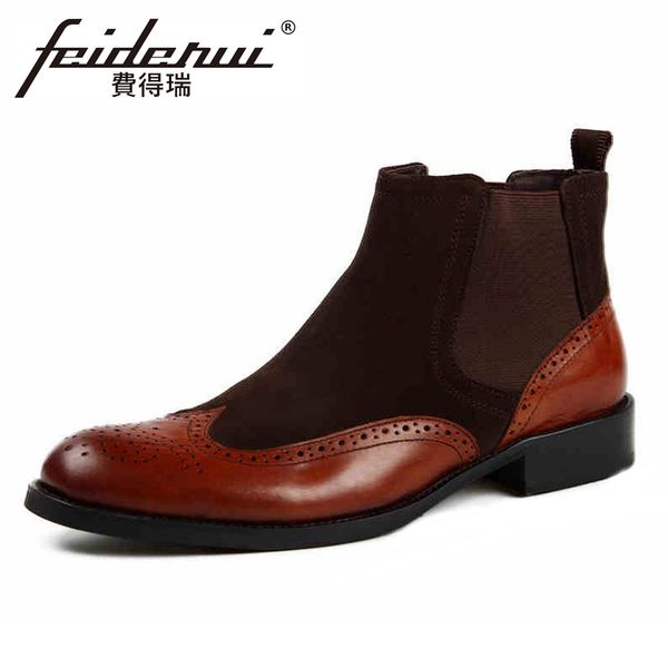 british genuine leather carved men's ankle boots round toe suede leather handmade cowboy riding man brogue shoes ymx303, Black
british genuine leather carved men's ankle boots round toe suede leather handmade cowboy riding man brogue shoes ymx303, Black