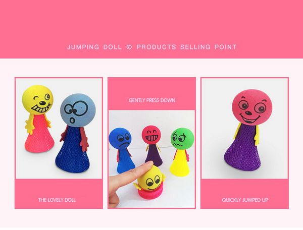 Bounce people 6.5cm 9cm Decompression toy Creative Children's Finger Toy Novelty Bounce Little Person Colorful Elfs kids gift DHL 0360
Bounce people 6.5cm 9cm Decompression toy Creative Children's Finger Toy Novelty Bounce Little Person Colorful Elfs kids gift DHL 0360
