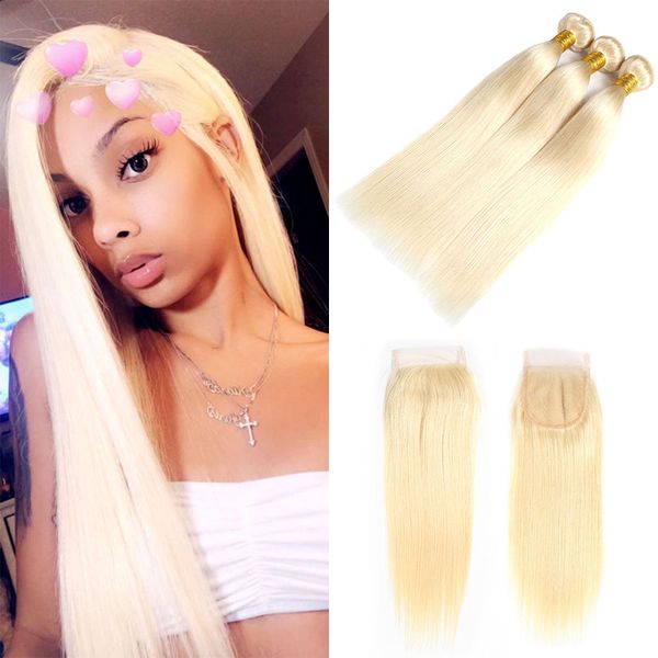 blonde lace closure with bundles 4pcs lot #613 blonde brazilian silk straight 4*4 part lace closure with human hair weaves, Black;brown
blonde lace closure with bundles 4pcs lot #613 blonde brazilian silk straight 4*4 part lace closure with human hair weaves, Black;brown